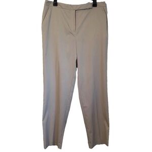 Talbots Pants Womens 14 Beige Straight Leg Stretch Career Capsule Mininimalist